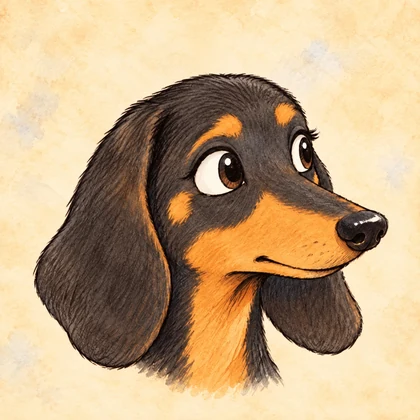 Watercolor portrait of Penny's face